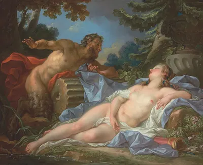 Jupiter And Antiope by Жан-Симон Бертелеми, 1778 — digital art print download