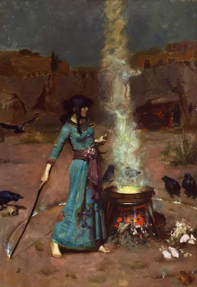 The Magic Circle by John William Waterhouse — digital art print download