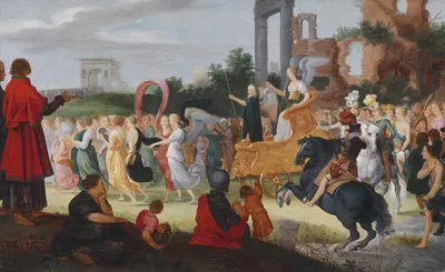 Allegorie Auf Den Einzug Ferdinands III In Antwerpen by Louis de Caullery — digital art print download