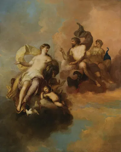 Jupiter, Hera And Venus by Mattheus Terwesten — digital art print download