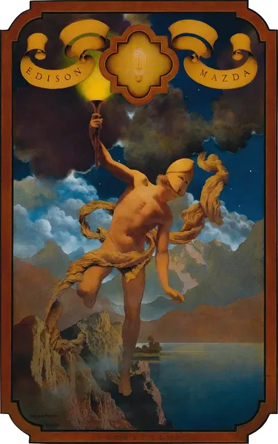 Prometheus by Максфилд Парриш, 1919 — digital art print download