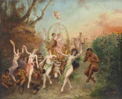 Fest Der Faune Und Nymphen by Мориц Штифтер, 1905 — digital art print download