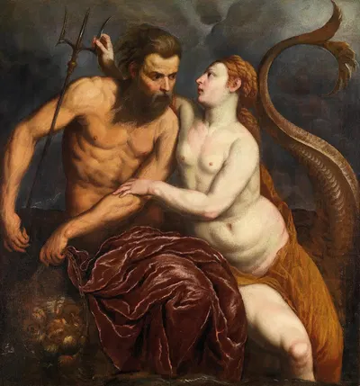 Neptune And Amphitrite by Париж Бордон, 1560 — digital art print download