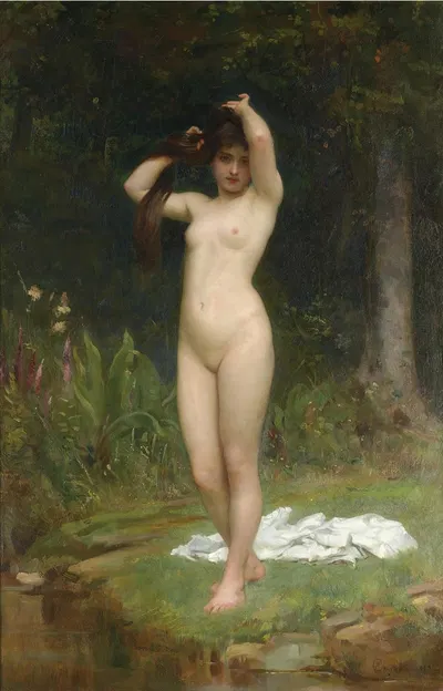 A Woodland Nymph by Филипп Гермогенес Кальдерон — digital art print download