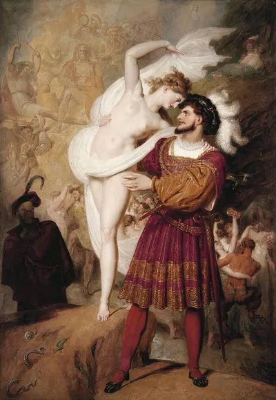 Faust And Lilith by Richard Westall, 1831 — digital art print download
