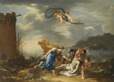 Hero And Leander by Сальватор Роза — digital art print download