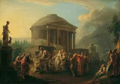 The Sacrifice Of Iphigenia by Винценц Фишер, 1790 — digital art print download