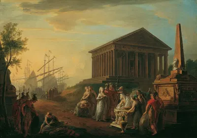 The Sacrifice Of Polyxena by Винценц Фишер, 1790 — digital art print download