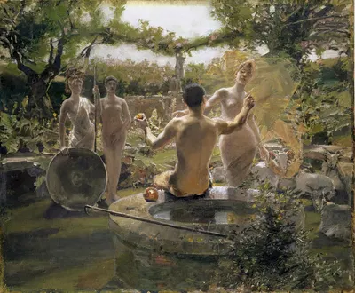 The Judgement of Paris by Альберт фон Келлер, 1891 — digital art print download