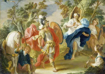Rinaldo and Armida in the Magic Forest by Anton Kern, 1730 – 1738 — digital art print download