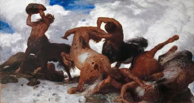 Battle of the Centaur by Arnold Böcklin, 1872-1873 — digital art print download