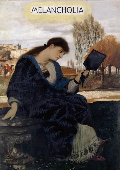 Melancholy by Arnold Böcklin, 1885–1900 — digital art print download