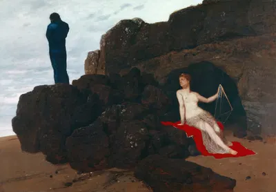Odysseus and Calypso by Arnold Böcklin, 1882 — digital art print download