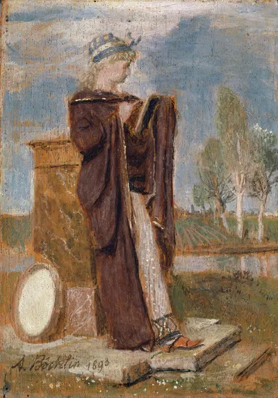 The Muse Thalia by Arnold Böcklin, 1893 — digital art print download