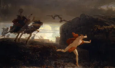 Pentheus Pursued by the Maenads by Шарль Жирон, 1864 — digital art print download
