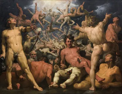 The Fall of the Titans by Корнелис Корнелисз ван Харлем, 1588 – 1590 — digital art print download