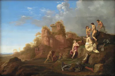 Diana and her Nymphs by Корнелис Ван Поеленбурх, 1659 — digital art print download