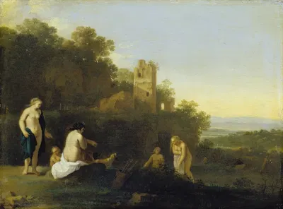 Landscape with the Discovery of Callisto’s Pregnancy by Корнелис Ван Поеленбурх — digital art print download