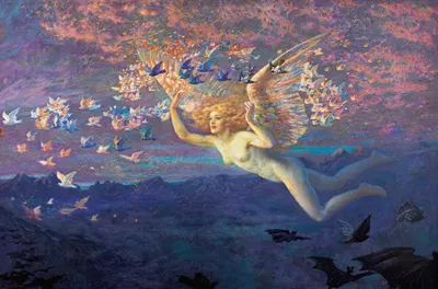 Wings Of The Morning by Эдвард Роберт Хьюз — digital art print download