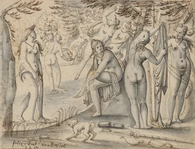 Diana und Aktäon by Felix Bock, 1617 — digital art print download