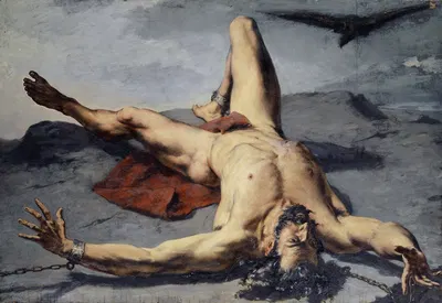 Prometheus Forged on a Rock by Франк Бухсер, 1855 — digital art print download