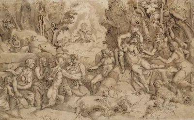 Death of Procris by Giorgio Ghisi, 1500 – 1600 — digital art print download