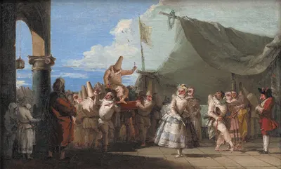 The Triumph of Pulcinella by Джованни Доменико Тьеполо, 1759 - 1770 — digital art print download