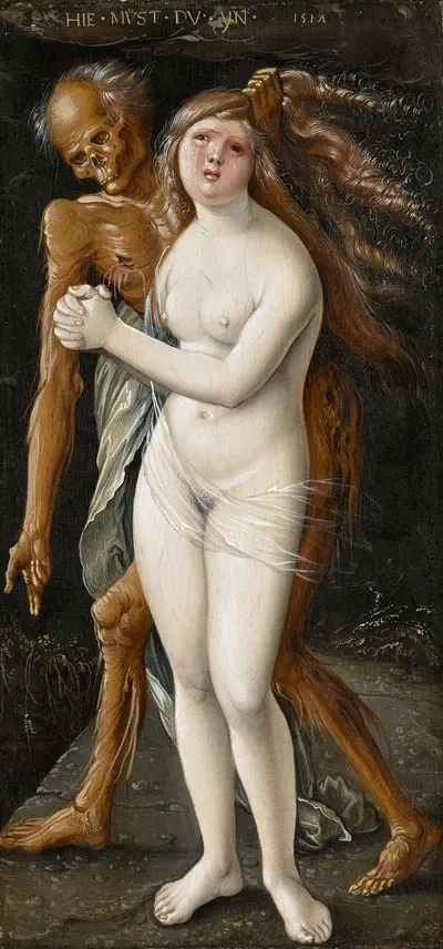 Death and the Maiden by Hans Baldung, 1517 — digital art print download
