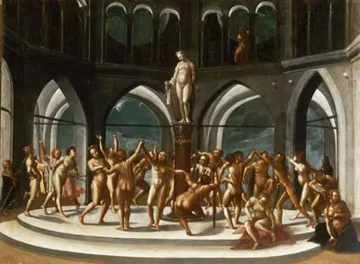 Dance around the Statue of Venus by Ганс Бок старший, 1570 – 1580 — digital art print download