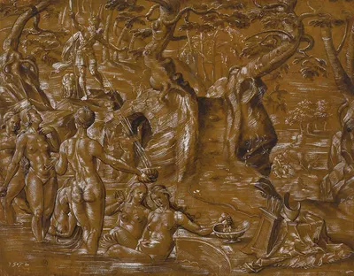Diana and Actaeon by Ганс Бок старший, 1572 — digital art print download