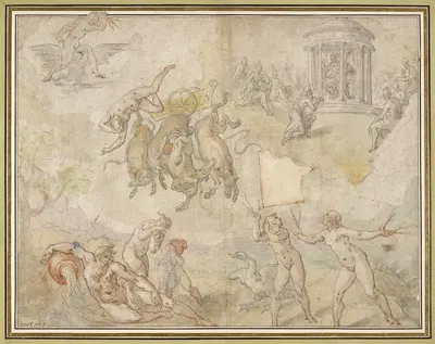 Der Sturz des Phaeton by Hans von Aachen, 1600 — digital art print download