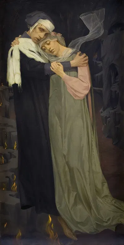 Paolo and Francesca by Харальд Слотт-Мёллер, 1904 - 1905 — digital art print download