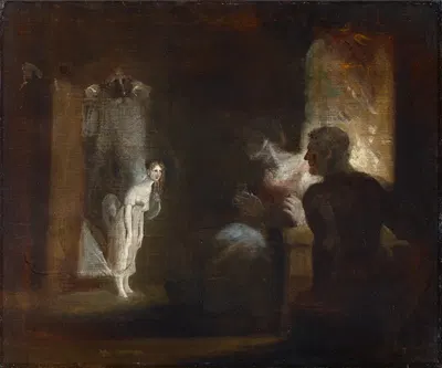 Undine Enters the House of the Fisherman and His Wife by Henry Fuseli, 1821 — digital art print download