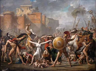 The Intervention Of The Sabine Women by Жак Луи Давид, 1799 — digital art print download