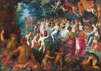 The Marriage of Peleus and Thetis by Ян Брейгель Старший, 1583 – 1625 — digital art print download