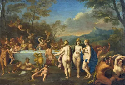 A Gathering of Gods by Йохан ван Хенсберген, 1657 – 1705 — digital art print download