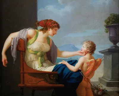 Venus And Cupid by Жан-Батист Регно — digital art print download