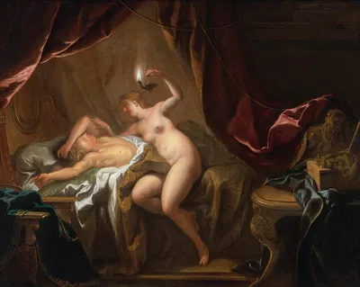 Cupid And Psyche by Жан-Франсуа де Труа — digital art print download