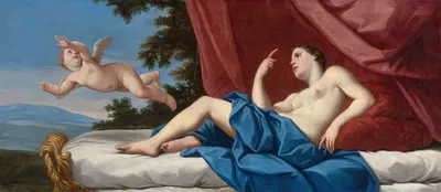 Cupid fleeing From The Wounded venus by Marcantonio Franceschini — digital art print download