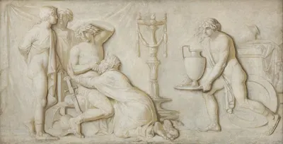 King Priam Pleading with Achilles for the Corpse of Hector by Николай Абильдгорд, 1794 – 1798 — digital art print download