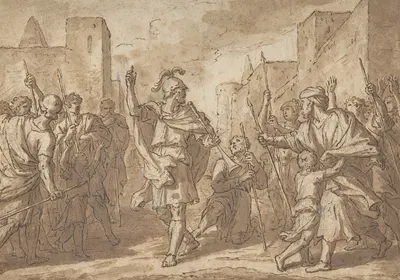 Gideon Gathering His Army, Scene from the Book of Judges by Etienne Parrocel — digital art print download