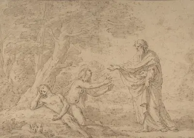 The Creation of Eve by Этьен Парросель — digital art print download