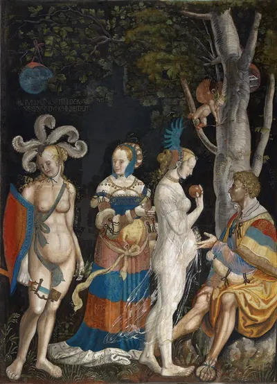 The Judgement of Paris by Niklaus Manuel — digital art print download