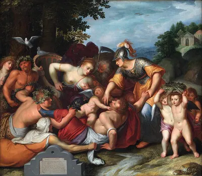 Allegory of the Temptations of Youth by Отто ван Вейн, 1597 - 1610 — digital art print download