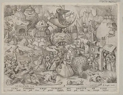 Pride by Pieter van der Heyden, 1558 — digital art print download