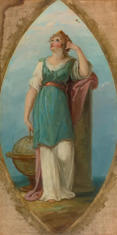 Muse with a globe by Circle of Angelica Kauffmann — digital art print download