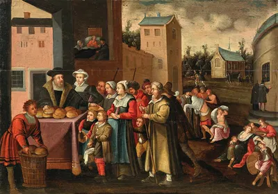 The Seven Acts of Charity by Circle of Frans Francken the Younger — digital art print download