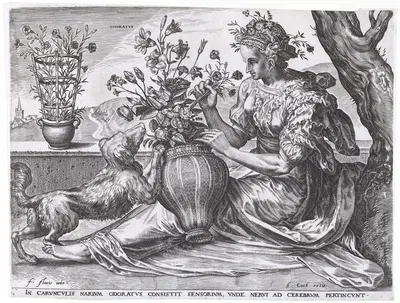 Odoratus by Cornelis Cort, 1561 — digital art print download