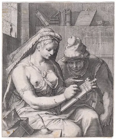 Arithmetic by Cornelis Jacobsz Drebbel, c. 1597 — digital art print download