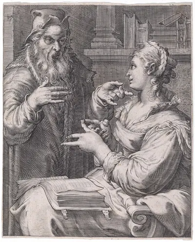 Philosophy by Cornelis Jacobsz Drebbel, c. 1597 — digital art print download